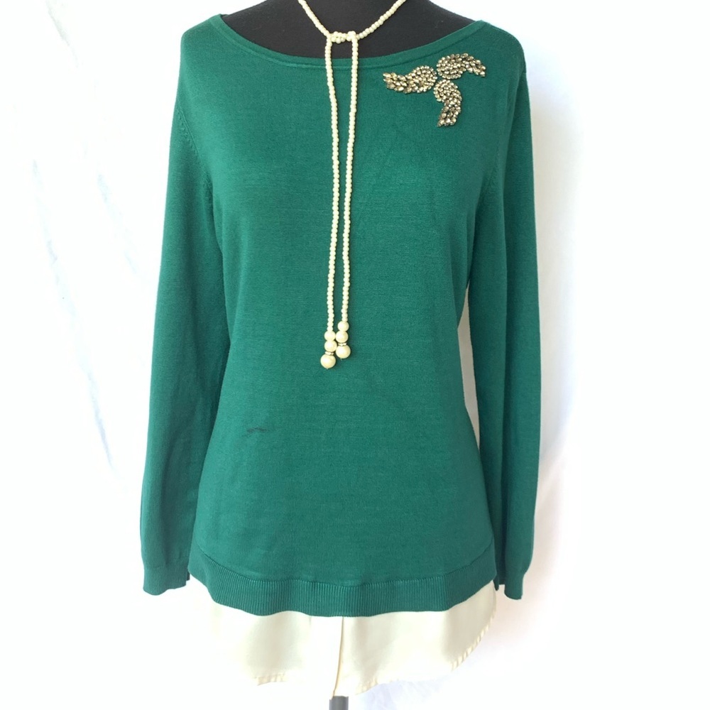 Charter Club Top With Rhinestones Details